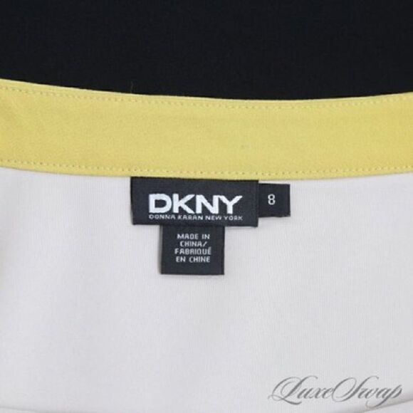 DKNY Donna Karan Color Block Sleeveless Dress. Size 8 - Picture 5 of 6